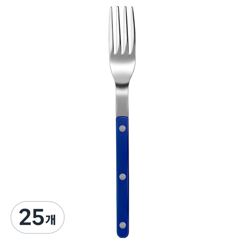 바겐슈타이거 셀레스트 벨루어 커트러리 포크, 딥블루, 25개