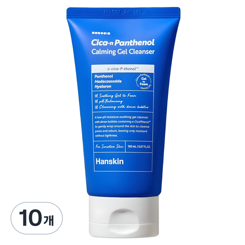 한스킨 시카 판테놀 진정 젤 클렌저, 10개, 150ml