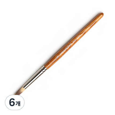 화홍 세필붓 345, R 6호, 6개
