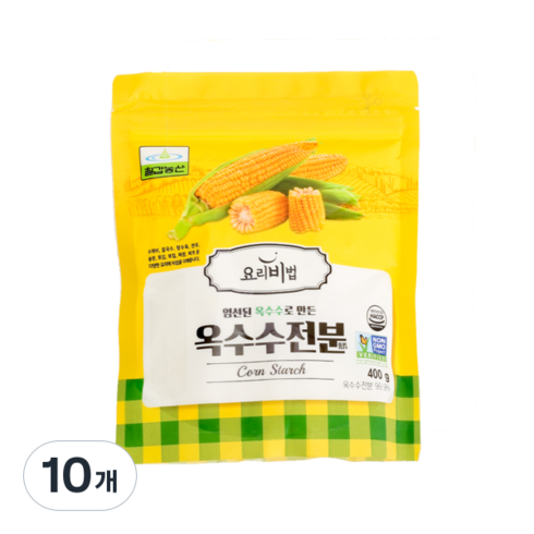 칠갑농산 옥수수전분, 400g, 10개