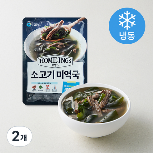 호밍스 초간편 소고기미역국 (냉동), 100g, 2개