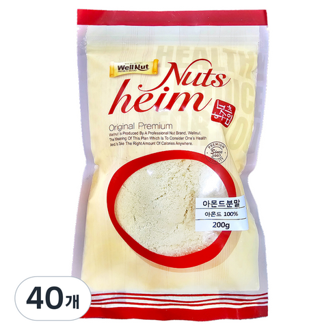 너츠하임 아몬드분말, 200g, 40개