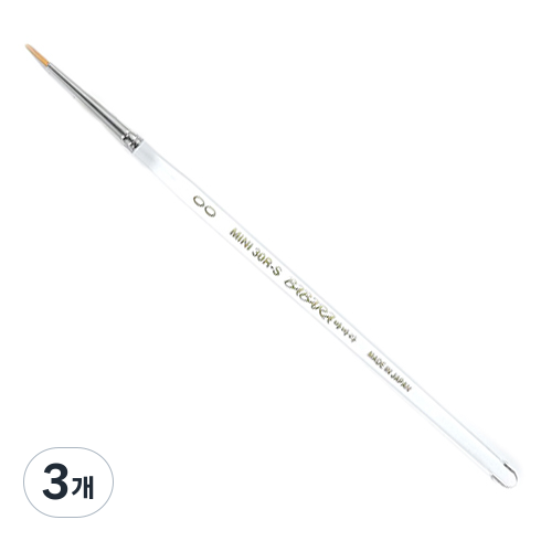 BABARA 세필 30R-S 낱자루, 00호, 3개