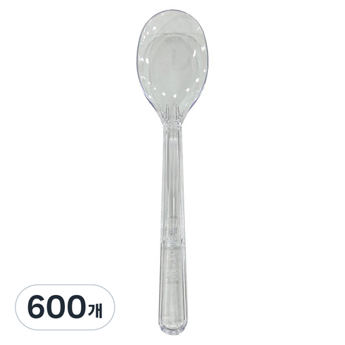 메이그린 아이스크림 스푼 투명, 600개, 1개입