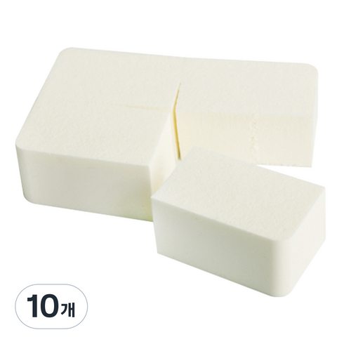 머스테브 프로 메이크업 스펀지 블록 4P, 화이트, 10개