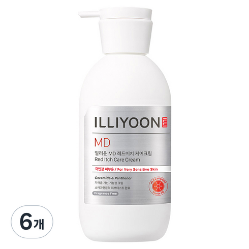 일리윤 MD 레드이치 케어크림, 330ml, 6개