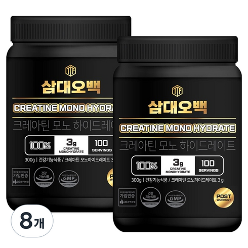 삼대오백 크레아틴 모노 하이드레이트, 300g, 8개