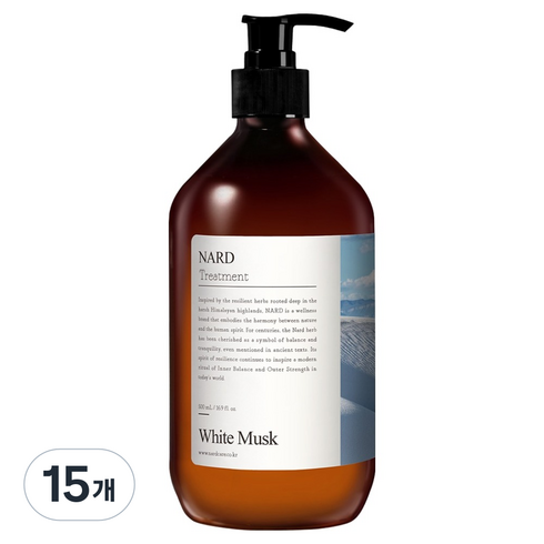 나드 부케가르니 리페어링 퍼퓸드 트리트먼트 화이트 머스크, 500ml, 15개