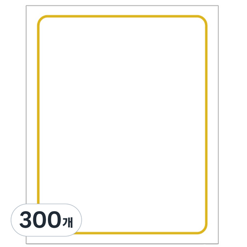 우진산업 300 로얄G800 상장용지, 흰색, 300개