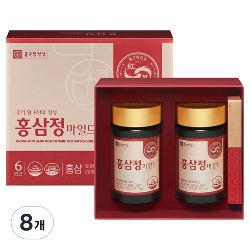 종근당건강 6년근 홍삼정 마일드, 240g, 8개