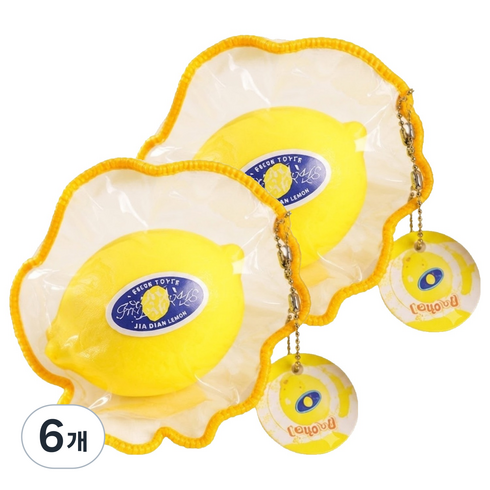 다다랜드 슬랑이 왁뿌볼 스퀴시 스트레스볼 피젯토이 레몬, 6개