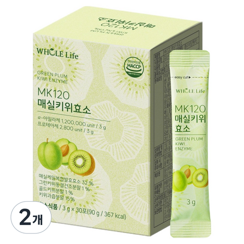 WHOLELIFE MK120 매실키위효소 30p, 90g, 2개