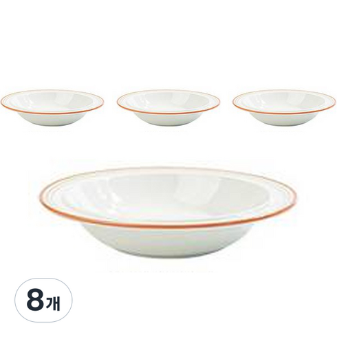 시라쿠스 메이플 파스타볼 코지 23cm, 레드, 8개