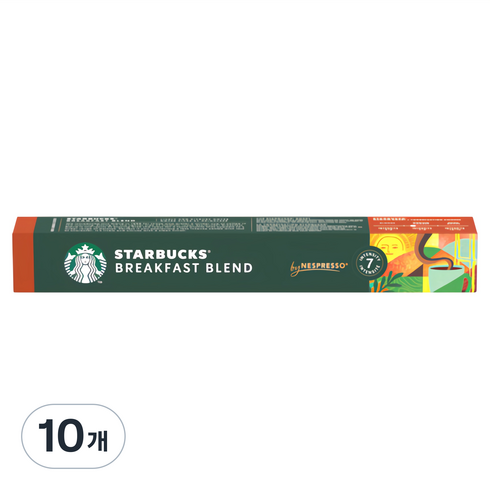 스타벅스 브렉퍼스트 블렌드 캡슐커피, 5.6g, 10개입, 10개