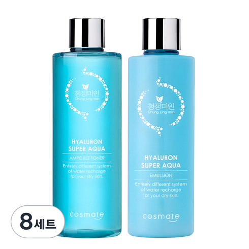 청정미인 히아루론 앰플토너 420g + 에멀전 300g, 8세트