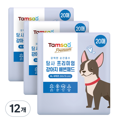 탐사 프리미엄 강력흡수 배변패드 라벤더향, 20개입, 12개