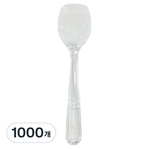 Maygreen 아이스크림 스푼 소 9cm 투명, 1000개, 1개입