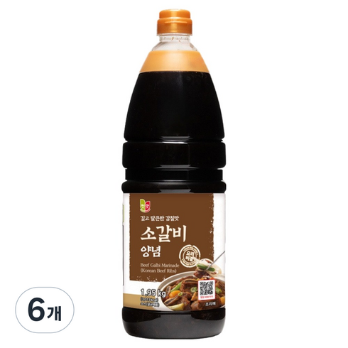 첫맛 소갈비양념, 1.95kg, 6개
