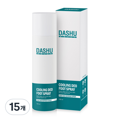 다슈 데일리 쿨링 데오 풋스프레이, 1개입, 15개, 150ml