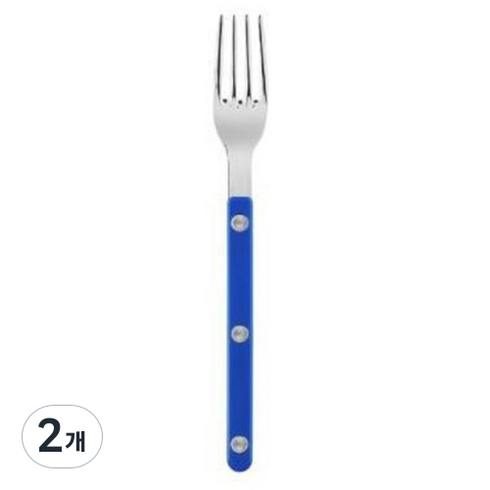 사브르 비스트로 샤이니 케이크포크, Lapis Blue, 2개