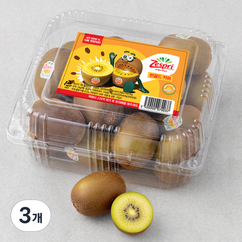 제스프리 썬골드키위, 2kg, 3개