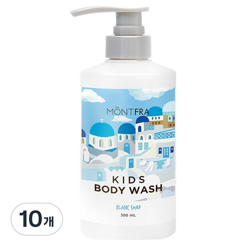 몽프라 키즈 바디워시 블랑솝, 10개, 500ml