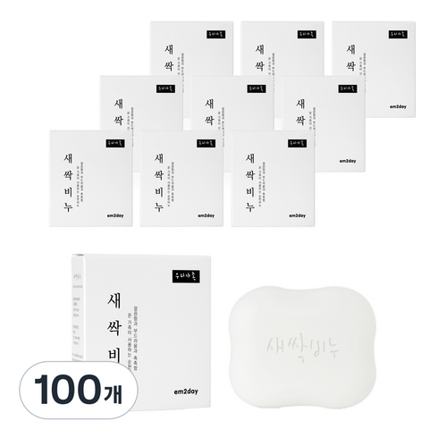 이엠투데이 EM 새싹 비누 연한 플로라향, 100g, 100개