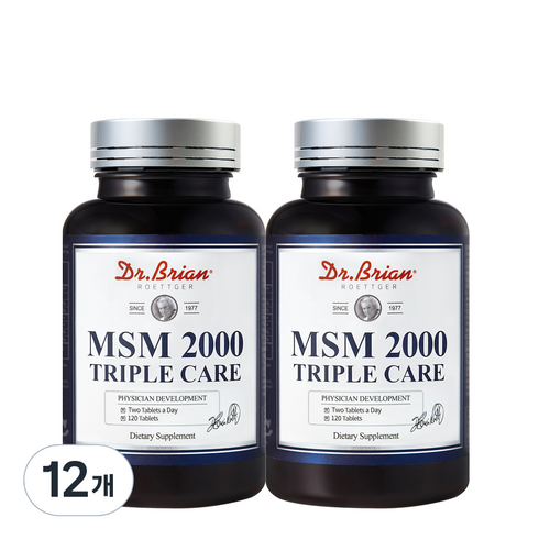 닥터브라이언 MSM 2000 트리플케어, 120정, 12개