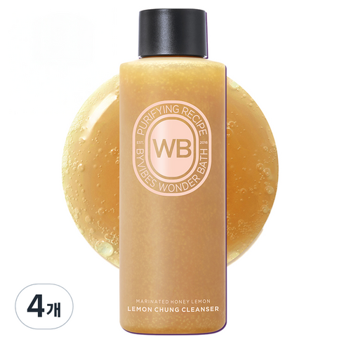 원더바스 레몬청 팩클렌저, 200ml, 4개