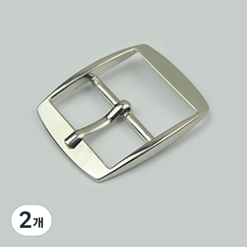 마다꾸미 가방 끈 장식 DIY 공예 H형 버클 32mm, 실버(버클), 2개
