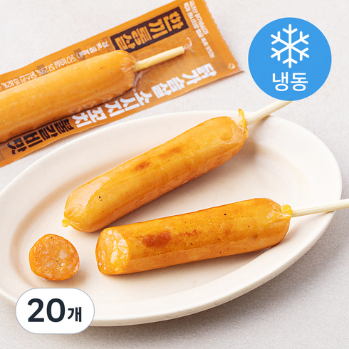 한끼통살 닭가슴살 소시지 꼬치형 불갈비맛 (냉동), 70g, 20개
