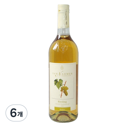 반나멘 유기농 리즐링 백포도 주스, 750ml, 6개