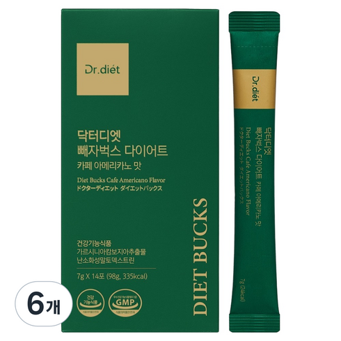 닥터디엣 다이어트커피 빼자벅스 가르시니아 아메리카노맛 14p, 6개