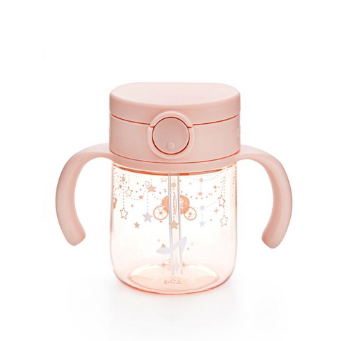 릿첼 아스타 빨대컵, 200ml, 1개, 코럴핑크