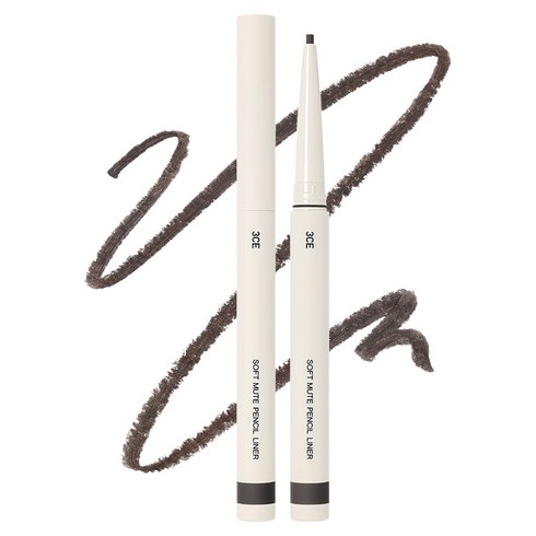 3CE 소프트 뮤트 펜슬 라이너 0.1g, MILDY BLACK, 1개