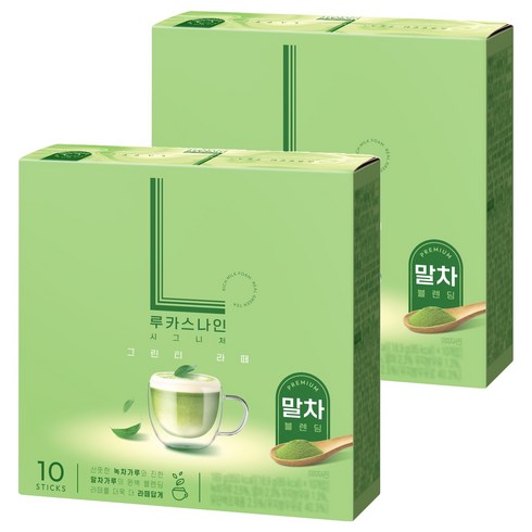 루카스나인 시그니처 그린티라떼, 18.9g, 10개입, 2개