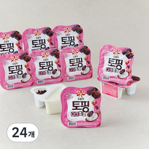 요플레 토핑 다크초코, 125g, 24개