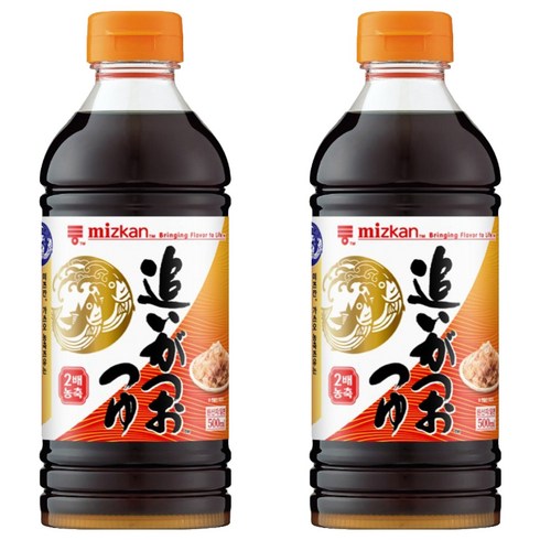 미즈칸 농축 쯔유, 500ml, 2개