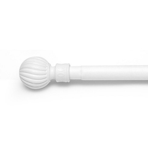 윈도우드레스 25mm 심플 라운드 커튼봉, 화이트
