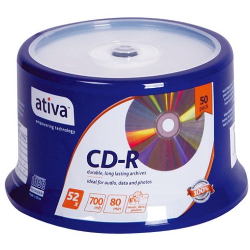 오피스디포 CDR 50P 700MB, 105547, 1개