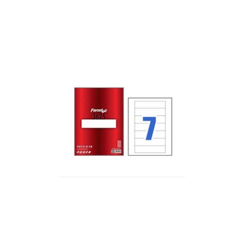 폼텍 폼텍 LQ-3625 레이저/잉크젯 라벨, 7칸, 20개