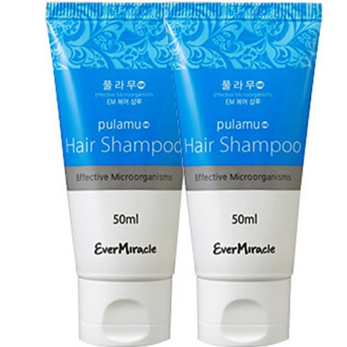 풀라무 EM 여행용 헤어샴푸, 2개입, 50ml