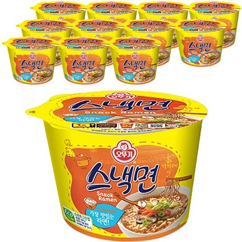오뚜기 스낵면 90g, 12개