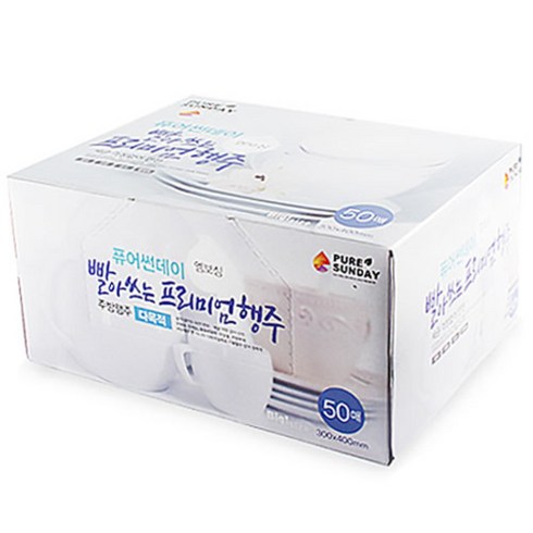 퓨어썬데이 국내제조 빨아쓰는 프리미엄 행주, 1개입, 1개
