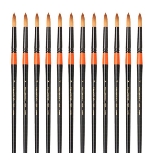 화홍 수채화붓 700R, 14호, 12개입