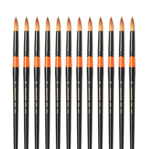 화홍 수채화붓 700R, 16호, 12개