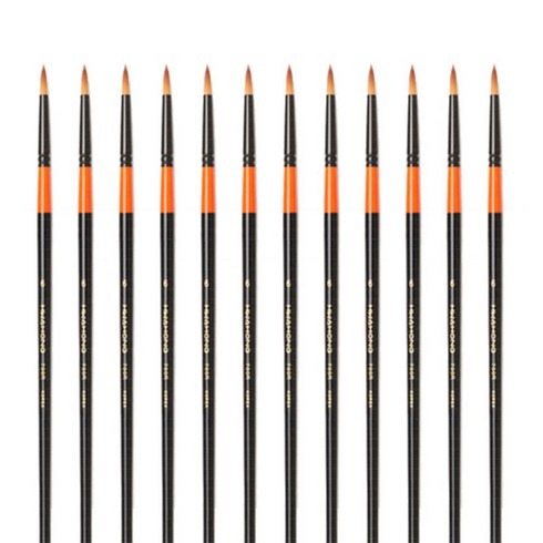 화홍 수채화붓 700R, 6호, 12개
