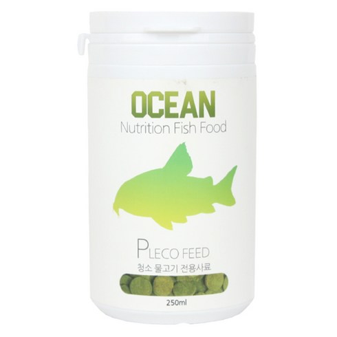 오션 청소 물고기 전용 사료, 250ml, 1개