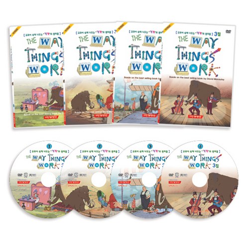The Way Things Work 3집 과학 유아영어 DVD: 교과서에 나오는 기계의 원리들, 4CD