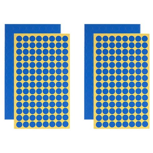 블루마토 스티커1 원 파랑 70p, 2개